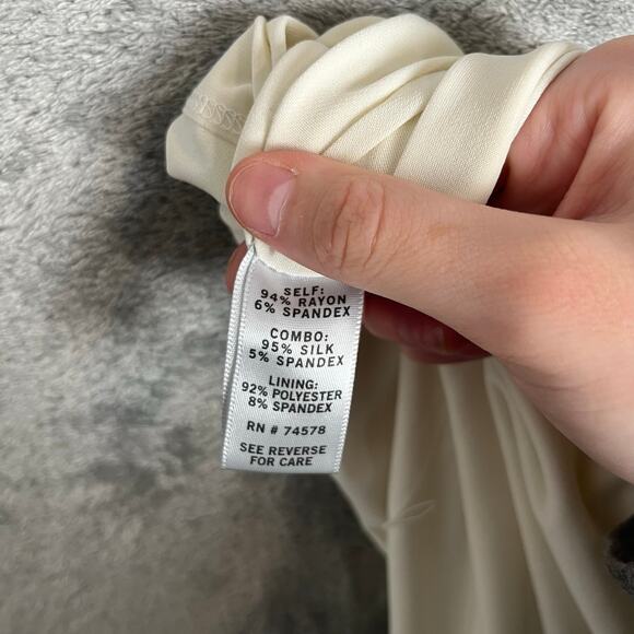 Vintage Cache Abstract Animal Print Dress Boho Glam Y2K Baddie 2000s Glam Size 4 - Picture 6 of 6